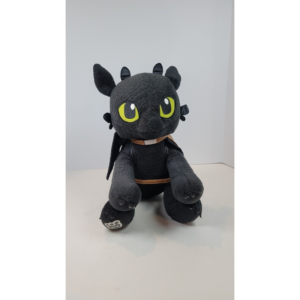 Build-A-Bear‎ Toothless Dragon Plush Black Stuffed Animal Medium DreamWorks Toy